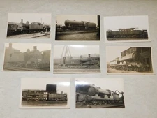 LOT OF 8 x LNER LOCOMOTIVES BLACK & WHITE REAL PHOTO POSTCARDS ALL DIFF