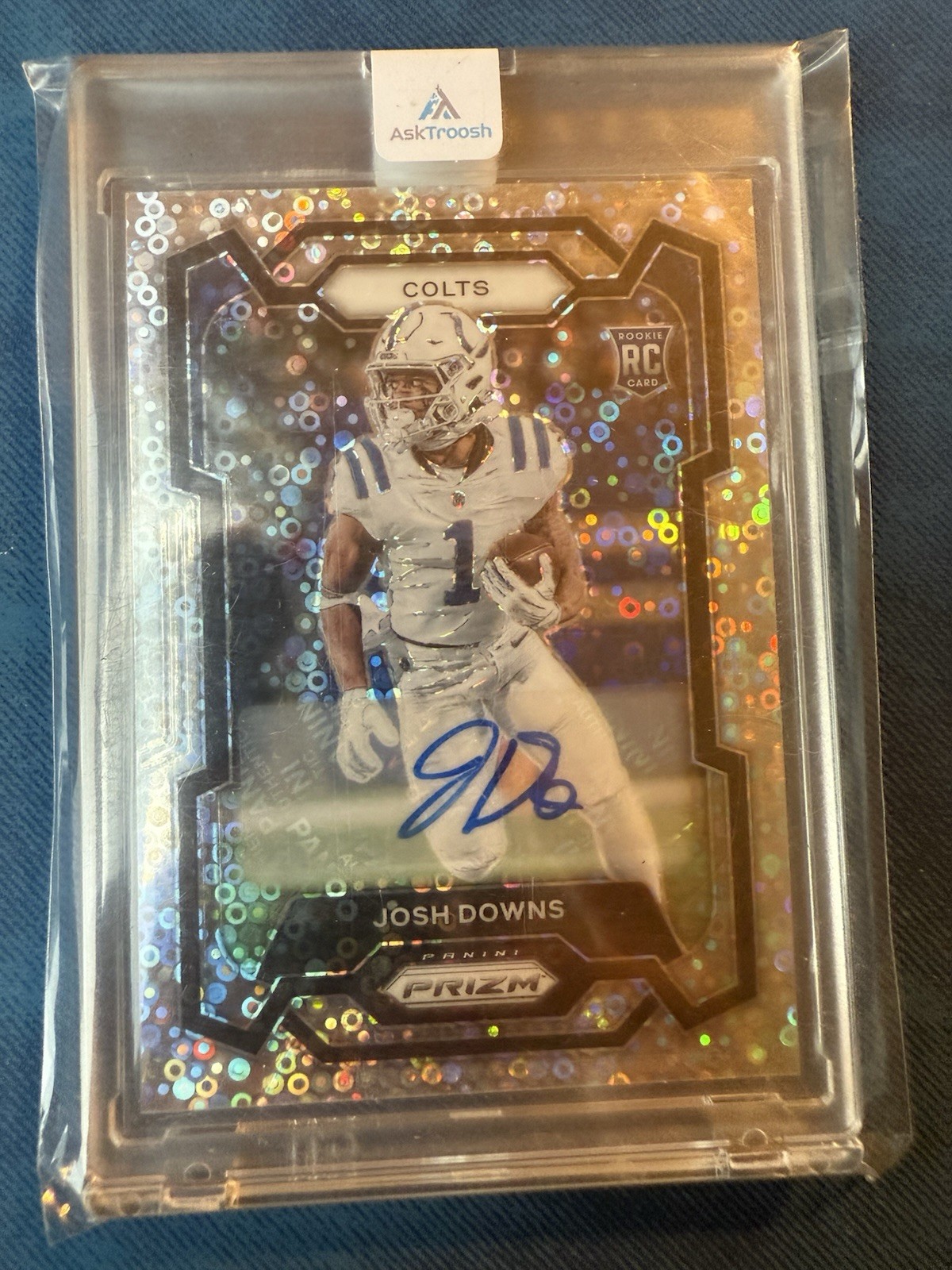 2023 Panini Prizm - Rookies Josh Downs #345 No Huddle Prizm Autographs (AU, RC)