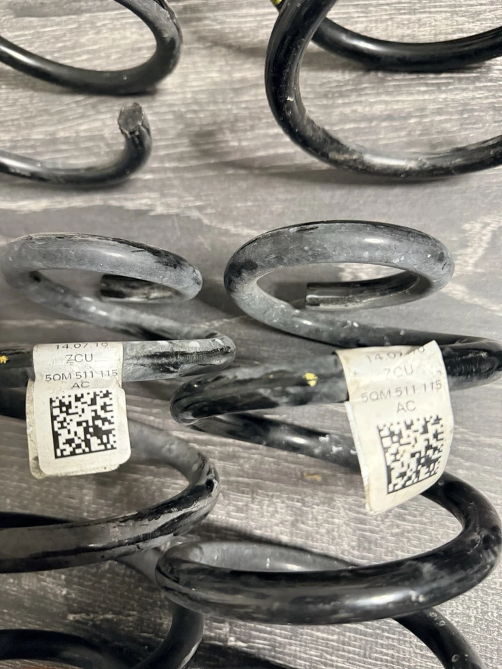 OEM VW Golf GTI MK7 Suspension Springs Set 5QM511115AC 5QM411105AB Complete - Image 3 of 4