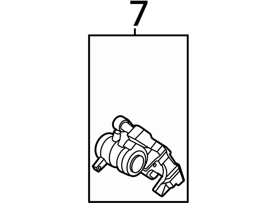 2021 - 2024 FORD ESCAPE OEM RH 1.5L FWD REAR RIGHT BRAKE CALIPER ASSEMBLY *1K* - Image 4 of 4