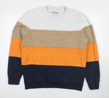 Womens UK Size L Pull Bear Multicoloured Pullover Sweatshirt