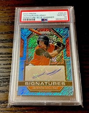 2023 Prizm Jackson Holliday Blue Shimmer Rookie Auto 3/5 PSA 10