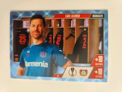 Match Attax Extra 23/24 Xabi Alonso Manager Blue Crystal Bayer Leverkusen #61
