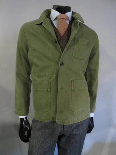 Alex Mill Men's Cotton Garment Dyed Shirt Jacket Army Green Size Medium - product listing photo