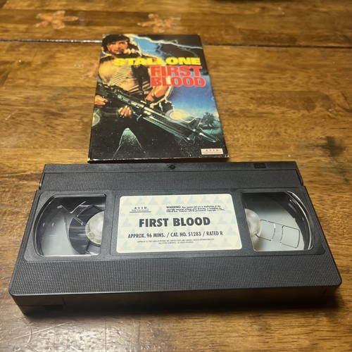 Vintage First Blood VHS 1982 Avid Home Entertainment John Rambo - Picture 1 of 2