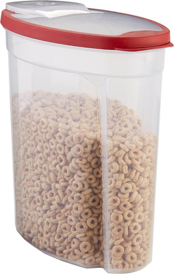 Flex and Seal Cereal Keeper, 1.5 Gallon, Bpa-Free, Clear with Red Lid, Airtight