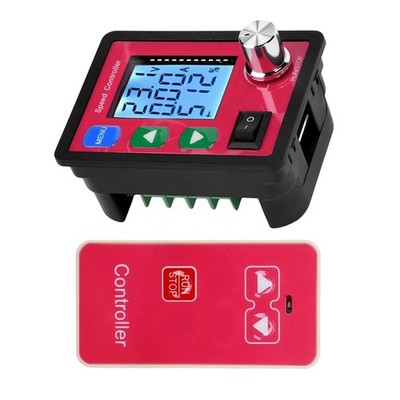 15A DC6-55V PWM Wireless Remote Intelligent DC Brush Motor Speed Controller US