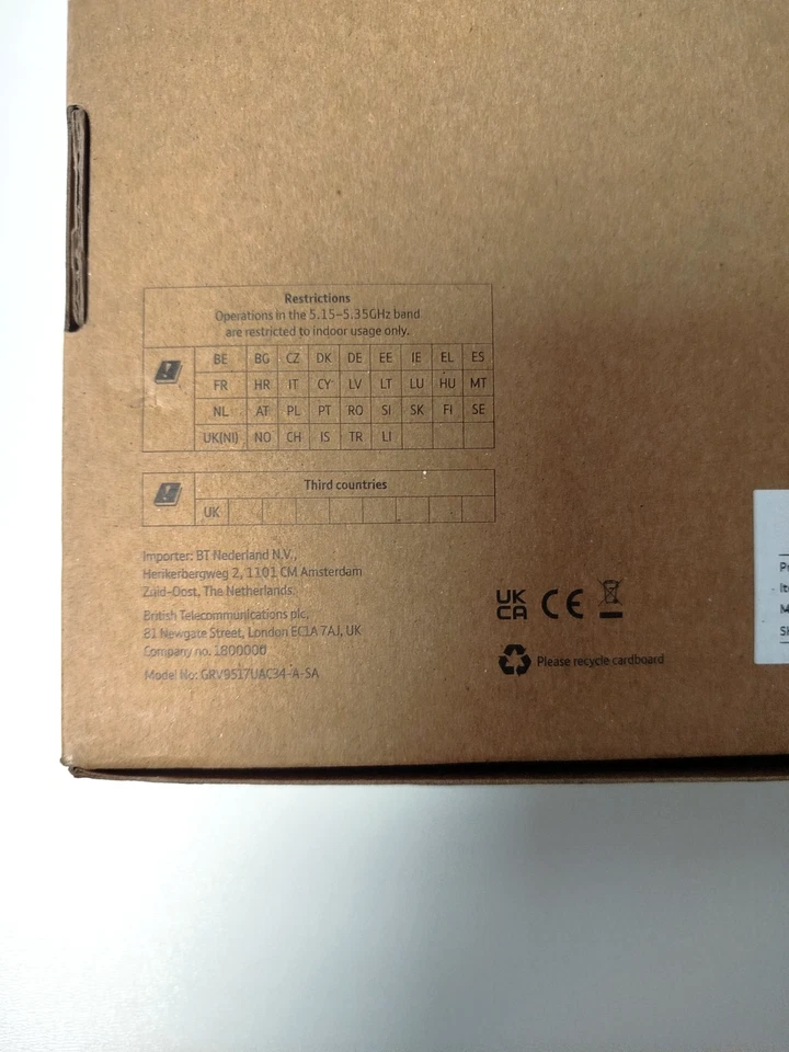 BT Smart Hub 2 Wireless Router FTTP - 091300 - Brand new  - Image 4 of 4