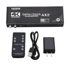 4 In 2 Out 1080P 4K 60Hz HDMI Switch Video Splitter Adapter With ARC Function m