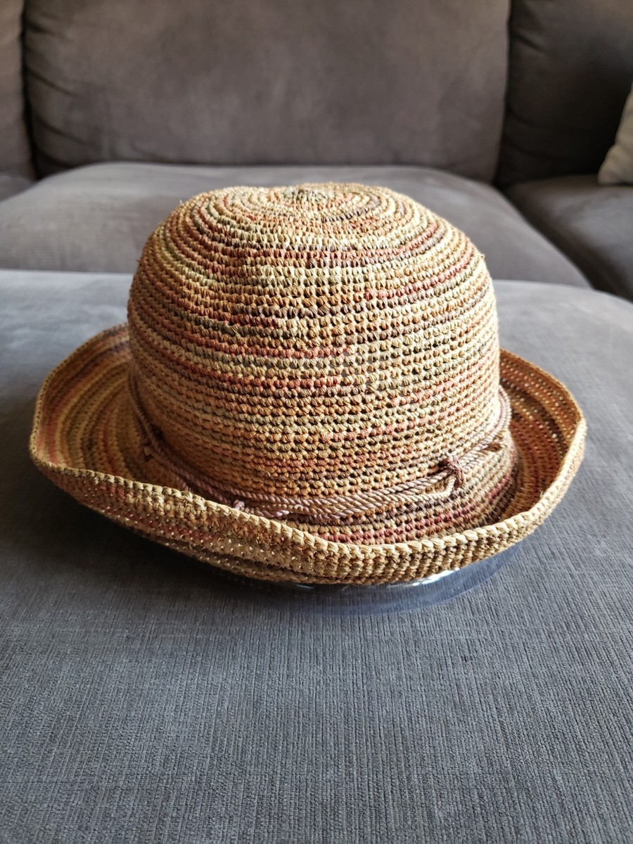 Helen Kaminski Raffia Multicolor Bucket Hat - HANDMADE IN