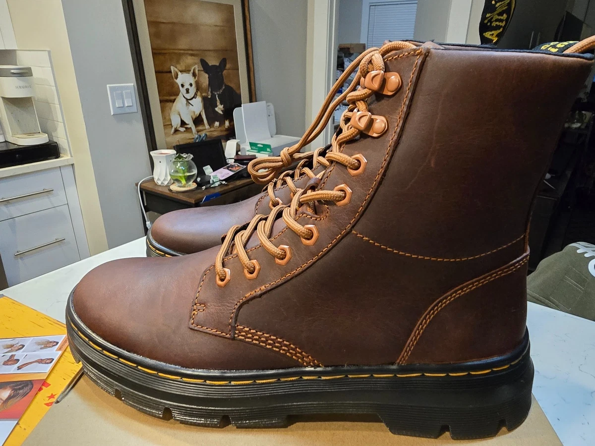Dr martens Falan Zip Rig Buckle Boots 9M/10L Brown Mid Calf Dr. Martens Brown Buckle Boots for Men for Sale | Shop New  main image 2