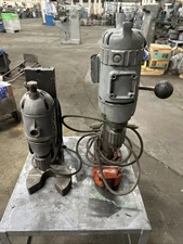 Machinist Bench Magnetic Drill Presses Lot Of 2 Port-O-Mag & Misc. Press