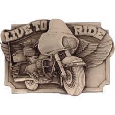 Cruiser Touring Biker Motorcycle Bike Road Trip Rally NOS Vintage Belt Buckle