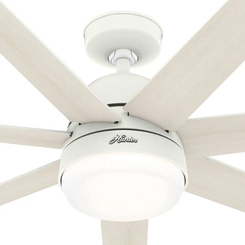 70" Hunter Phenomenon Matte White LED Smart Ceiling Fan - Picture 4 of 7