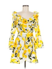 Boohoo Women Yellow Casual Dress 6