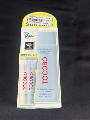 TOCOBO Bio Watery Sun Cream SPF50+ PA++++ Vegan Sunscreen 50ml + 2x10ml Samples