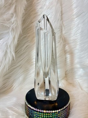 Baccarat  Crystal 8.25'' Vintage Bud Vase Triangular Shape Signed