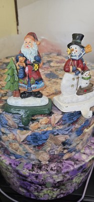K's Collection Santa And Snowman Stocking Holders