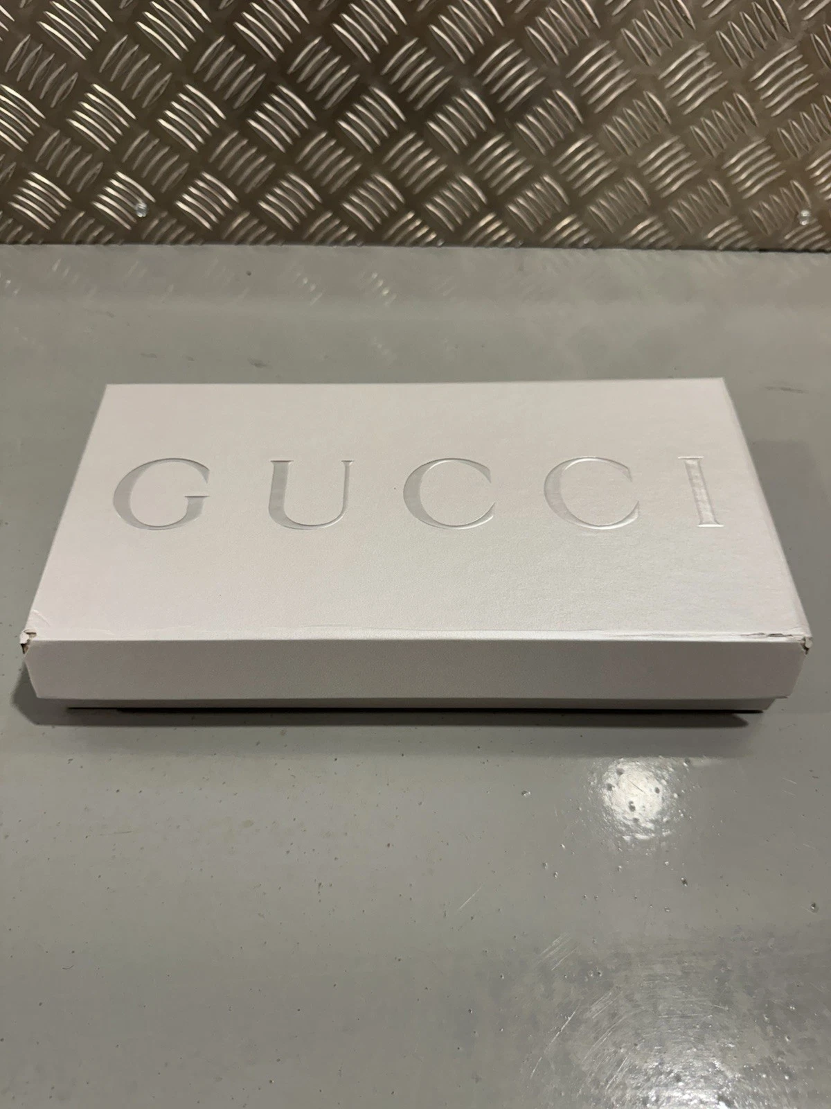 Gucci Horsebit Card Case & Playing Cards Set Silver Brand New Box Damaged 8