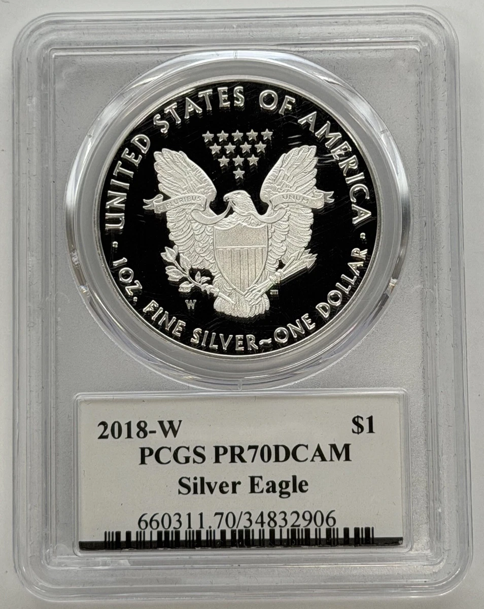 2018 American Eagle PCGS Certified Silver Bullion Coins for sale