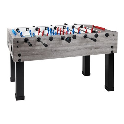 Tischkicker Kickertisch Garlando G-500 Eiche graumeliert Safety Teleskopstangen