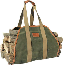 INNO STAGE Firewood Carrier Firewood Bag Heavy Duty Waxed Canvas Log Carrier Tot