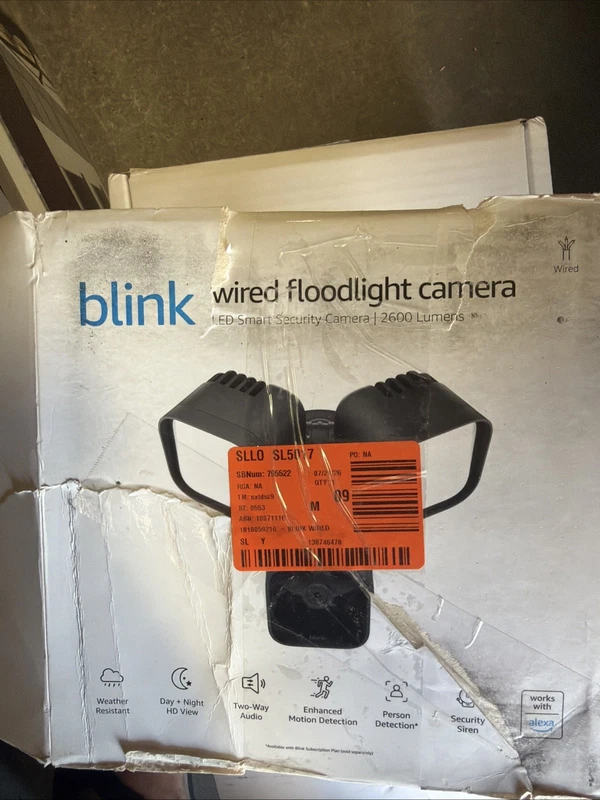 Blink wired floodlight outdoor camera