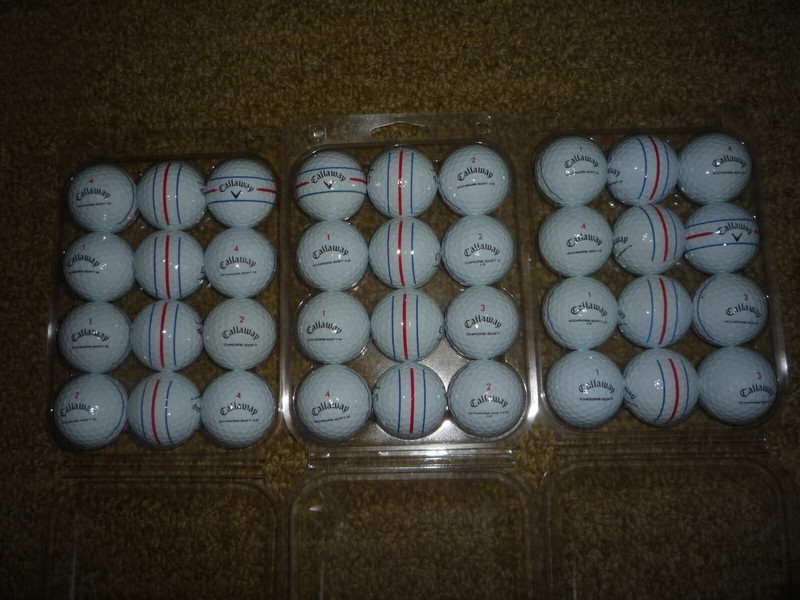 3 Dozen Used Callaway Chrome Soft Triple Track Golf Balls in AAAA Condition!
