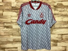 LIVERPOOL 1989 1991 Away Football Shirt Soccer Jersey Adidas Sz 38-40
