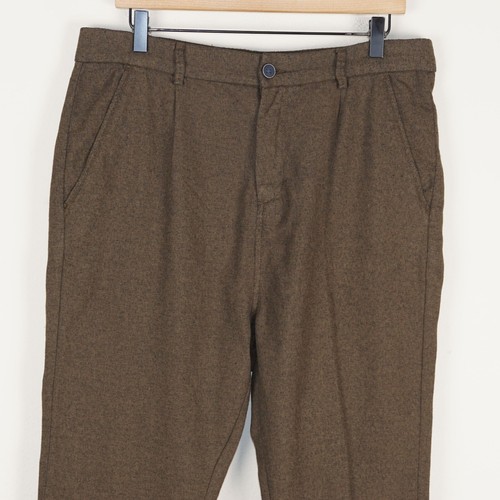 Zara braune Tapered Cropped Bündchen Hose Herren Gr. 32 - Bild 2 von 12