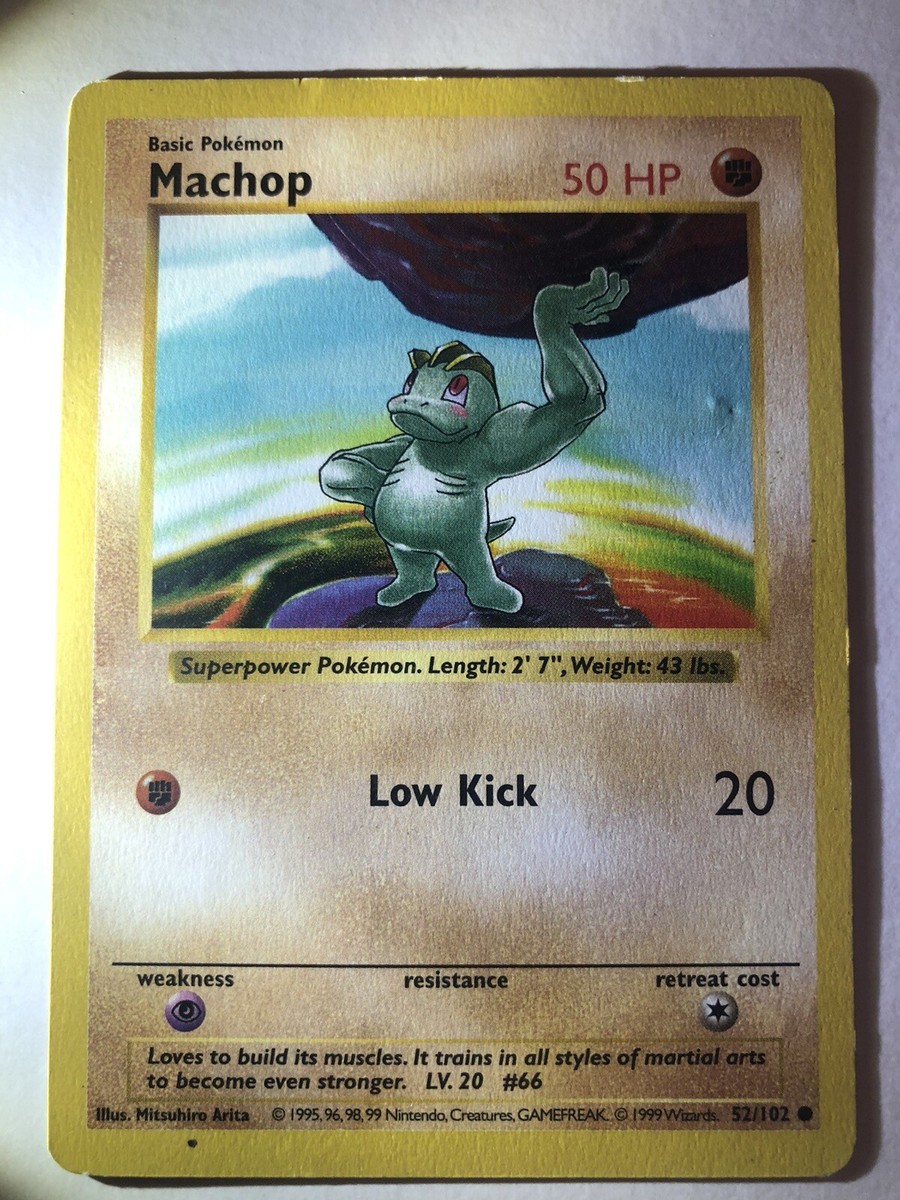 machop basic pokemon card - (59) this attack does nothing Machop 52/102 Pokemon Card Basic
