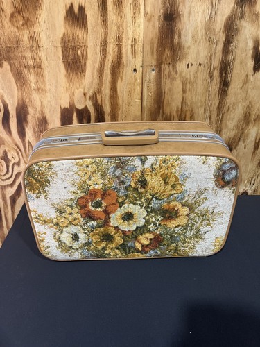 VTG 20” Suitcase Samsonite Fashionaire Flower Power 60's Vintage - Picture 4 of 8