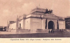 Esposizioni roma 1911 (vigna cartoni) padiglione della germania (picc. nn viagg.