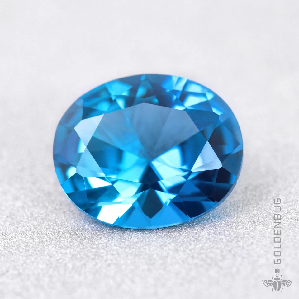 Blue Spinel Loose Gemstone Oval Cut Best Quality Genuine Lab Created Stone EU - Image 2 of 4
