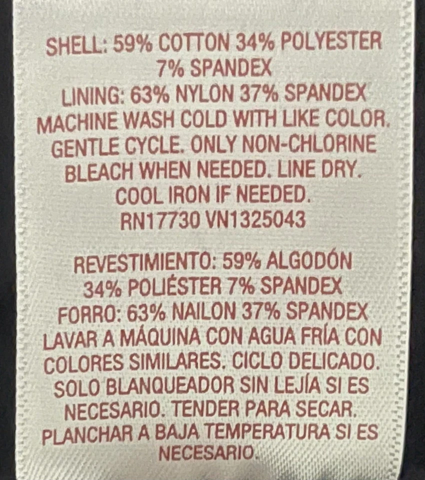 Merona Women Black Leggings Jeggings Cotton Spandex Pockets High Rise X-LARGE - Image 3 of 4