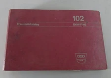 Parts Catalog / Spare Parts List DKW F102 Sedan 2 Door And 4 Door Condition 03/1965