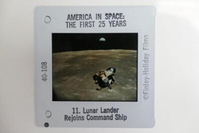 Lunar Lander Rejoins Command Ship 35mm Cellulose Slide America in Space