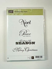 Stampin Up Greetings of the Season 128033 with 4 clear mount stamps