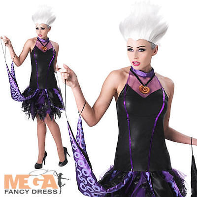 Ursula Donna Costume Disney Sirenetta Da Donna cattivi Costume Di Halloween  | eBay