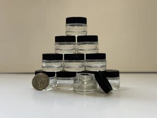 Box of 350 5ml/5g Glass Concentrate/make up Screw Top Jars (FREE SHIPPING)