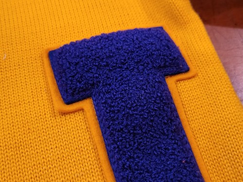 Rare Early 1900's Lowe & Campbell VARSITY SWEATER-CHENILLE Letter J-Size 34 - Picture 4 of 15