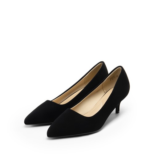 Women's Pumps 2" Kitten Heel Pointed Toe Office Lady Low Heel Dress Shoes - Picture 21 of 50