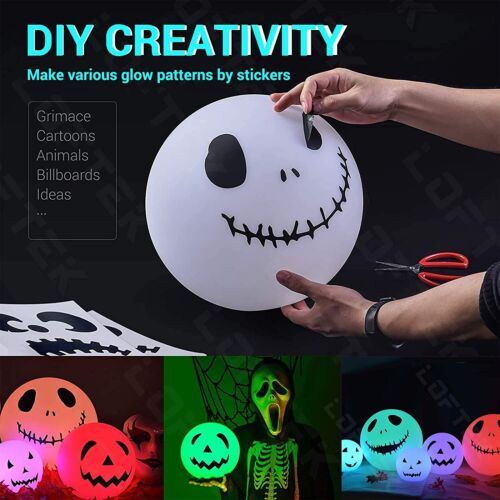 LED Night Light Ball 15-inch 16 Colors and Dimmable Globe Light with Remote - Picture 5 of 11