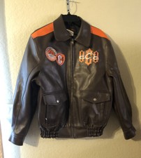 ORANGE COUNTY CHOPPERS MOTORCYCLE LETTERMANS JACKET COAT SZ L 14-16