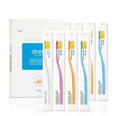 Atomy Toothbrush 99.9% Gold Coated Nano Vitality Brush (8pcs/1set)