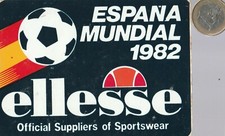 Autocollant. Sport. Football. Mundial 1982 . ELLESSE.