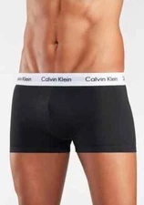 Calvin Klein Men's Boxer Trunks 3-Pack Brief Underwear Stretch Black Gray White