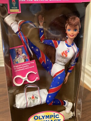 Barbie Olympic Gymnast Doll 1996 Atlanta USA Red/Auburn Hair