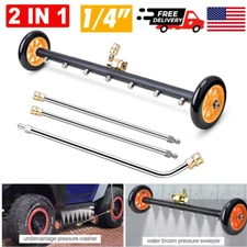 24" Pressure Washer Water Broom Undercarriage Cleaner Driveway Surface Cleaner
