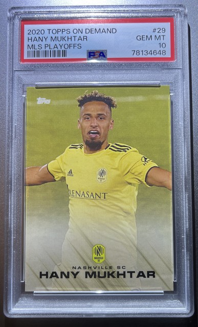 2020 Topps Playoff MLS Hany Mukhtar #29 Rookie RC Nashville SC PSA 10 LOW POP